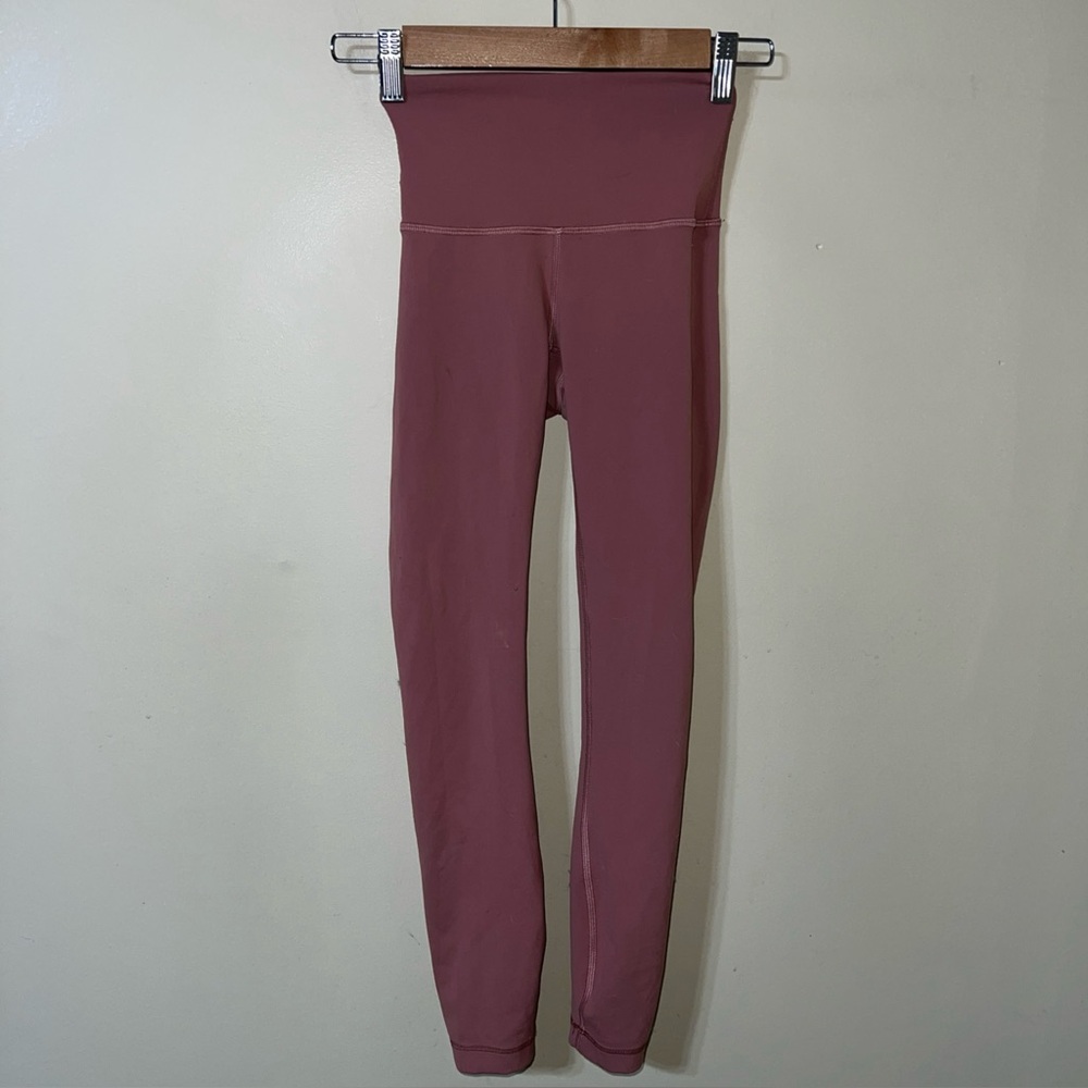 Lululemon Women’s Wunder Train High-Waisted Pink Leggings Size 0